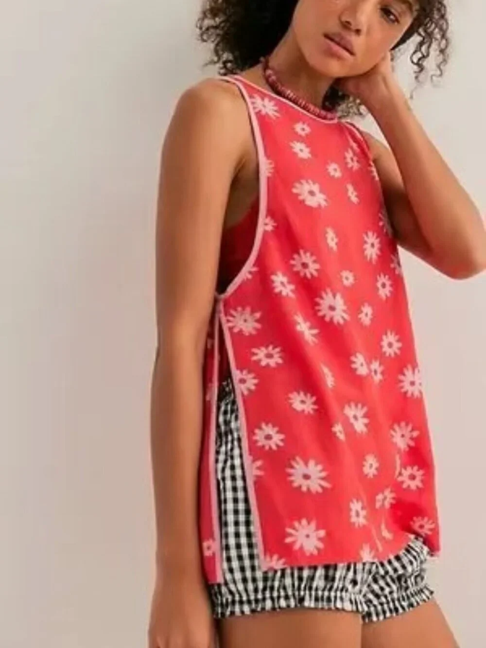 NWT Free People Charlie Set in Poppy Combo